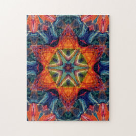 Psychedelic Colorful Kaleidoscope Patroon Legpuzzel