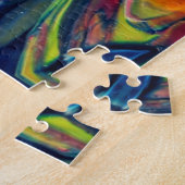 Psychedelic Colorful Kaleidoscope Patroon Legpuzzel (Zijkant)