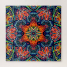 Psychedelic Colorful Kaleidoscope Patroon Legpuzzel