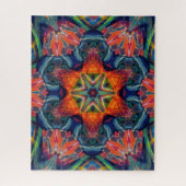 Psychedelic Colorful Kaleidoscope Patroon Legpuzzel (Verticaal)