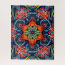 Psychedelic Colorful Kaleidoscope Patroon Legpuzzel