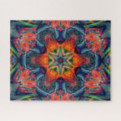 Psychedelic Colorful Kaleidoscope Patroon Legpuzzel (Horizontaal)