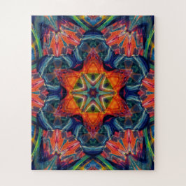 Psychedelic Colorful Kaleidoscope Patroon Legpuzzel