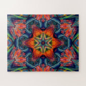 Psychedelic Colorful Kaleidoscope Patroon Legpuzzel (Horizontaal)