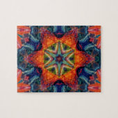 Psychedelic Colorful Kaleidoscope Patroon Legpuzzel (Horizontaal)