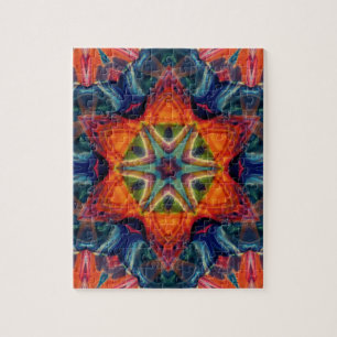 Psychedelic Colorful Kaleidoscope Patroon Legpuzzel