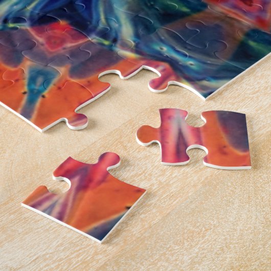 Psychedelic Colorful Kaleidoscope Patroon Legpuzzel (Zijkant)