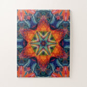 Psychedelic Colorful Kaleidoscope Patroon Legpuzzel (Verticaal)