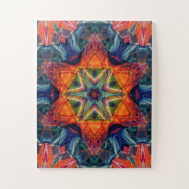Psychedelic Colorful Kaleidoscope Patroon Legpuzzel