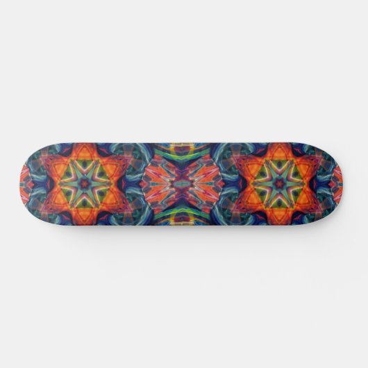 Psychedelic Colorful Kaleidoscope Patroon Persoonlijk Skateboard (Horizontaal)