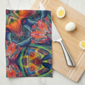 Psychedelic Colorful Kaleidoscope Patroon Theedoek (Quarter Fold)