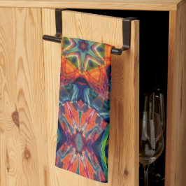 Psychedelic Colorful Kaleidoscope Patroon Theedoek