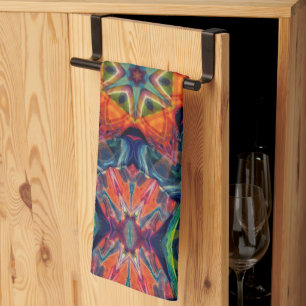 Psychedelic Colorful Kaleidoscope Patroon Theedoek