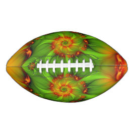 Psychedelic Colorful Modern Abstract Fractal Art American Football
