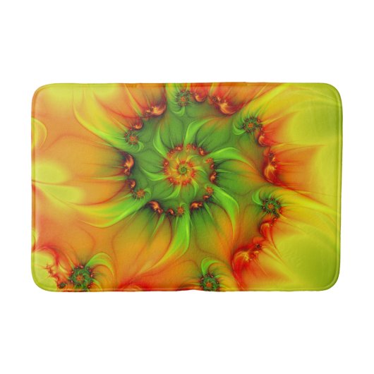 Psychedelic Colorful Modern Abstract Fractal Art Badmat (Voorkant)