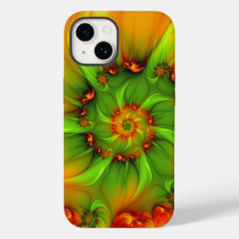 Psychedelic Colorful Modern Abstract Fractal Art Case-Mate iPhone 14 Hoesje