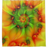 Psychedelic Colorful Modern Abstract Fractal Art Douchegordijn (Voorkant)