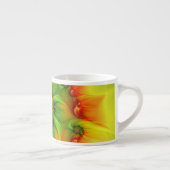 Psychedelic Colorful Modern Abstract Fractal Art Espresso Kop (Rechts)