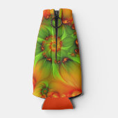 Psychedelic Colorful Modern Abstract Fractal Art Flesjeskoeler (Achterkant)