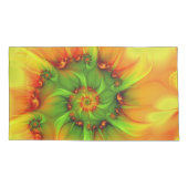 Psychedelic Colorful Modern Abstract Fractal Art Kussensloop (Achterkant-Links)