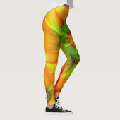 Psychedelic Colorful Modern Abstract Fractal Art Leggings (Rechts)