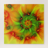 Psychedelic Colorful Modern Abstract Fractal Art Legpuzzel (Horizontaal)