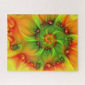 Psychedelic Colorful Modern Abstract Fractal Art Legpuzzel (Horizontaal)