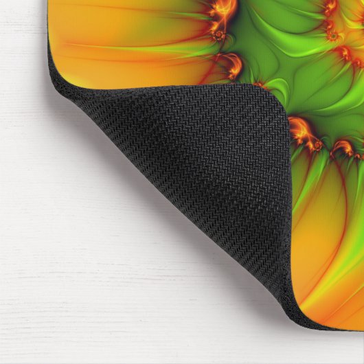 Psychedelic Colorful Modern Abstract Fractal Art Muismat (Hoek)