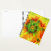Psychedelic Colorful Modern Abstract Fractal Art Planner (Display)