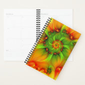 Psychedelic Colorful Modern Abstract Fractal Art Planner (Display)