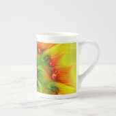 Psychedelic Colorful Modern Abstract Fractal Art Porselein Kop (Rechts)