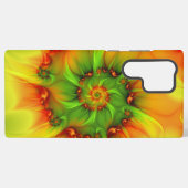 Psychedelic Colorful Modern Abstract Fractal Art Samsung Galaxy Hoesje (Achterkant horizontaal)