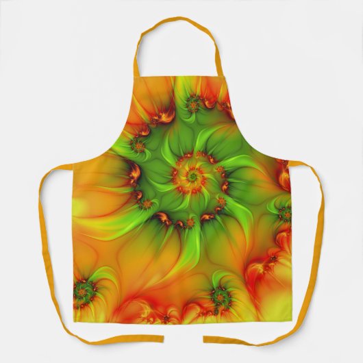 Psychedelic Colorful Modern Abstract Fractal Art Schort (Voorkant)