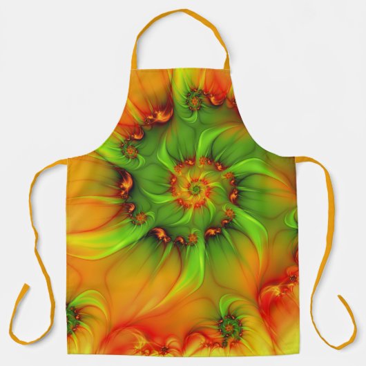 Psychedelic Colorful Modern Abstract Fractal Art Schort (Voorkant)
