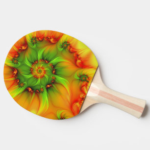 Psychedelic Colorful Modern Abstract Fractal Art Tafeltennisbatje