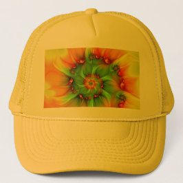 Psychedelic Colorful Modern Abstract Fractal Art Trucker Pet