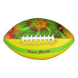 Psychedelic Colorful Modern Abstracte Fractal Name American Football