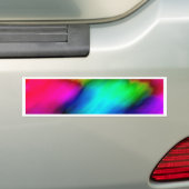 Psychedelic Colors Bumpersticker (Op auto)