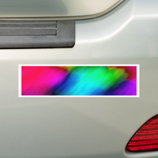 Psychedelic Colors Bumpersticker (Op auto)