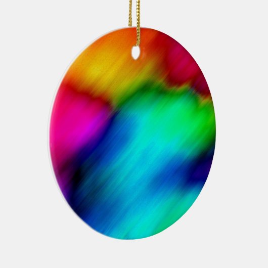 Psychedelic Colors Keramisch Ornament (Rechts)