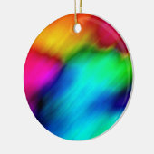 Psychedelic Colors Keramisch Ornament (Links)