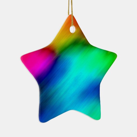 Psychedelic Colors Keramisch Ornament (Rechts)