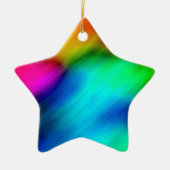 Psychedelic Colors Keramisch Ornament (Voorkant)