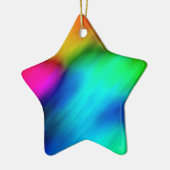 Psychedelic Colors Keramisch Ornament (Links)