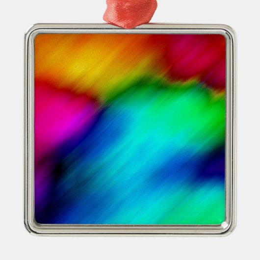Psychedelic Colors Metalen Ornament (Voorkant)