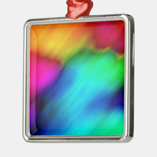 Psychedelic Colors Metalen Ornament (Links)