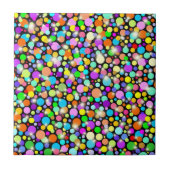 Psychedelic Colors Spheres Tegeltje (Voorkant)