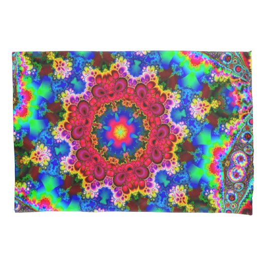 Psychedelic Cosmic Fractal Art Kussensloop (Voorkant)