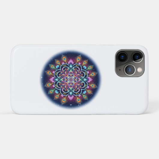 Psychedelic Cosmic Mandala iPhone 11 Pro Case (Achterkant (horizontaal))