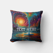 Psychedelic Cosmic Vortex - Verbluffende Abstracte Kussen (Voorkant)